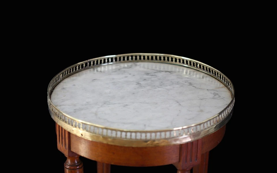 Petite table / guéridon bouillotte XIX / Small side table/pedestal table - Photo 3/4