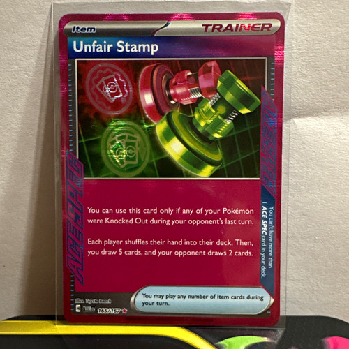 Unfair Stamp 165/167 Sv06 Twilight Masquerade Ace SPEC Holo EN