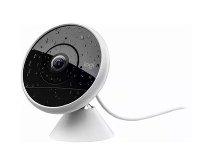 Logitech Circle 2 Indoor/Outdoor 1080p Wi-Fi Home Wired Security Camera White