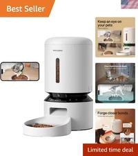 Smart Automatic Cat Feeder with Motion Detection & Low Food Alerts - 5L Capacity