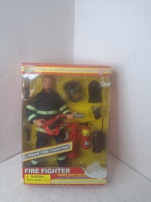 Power Team Elite  Urban Fire Fighter  12''  Action Figure Accessories NOS (RARE)