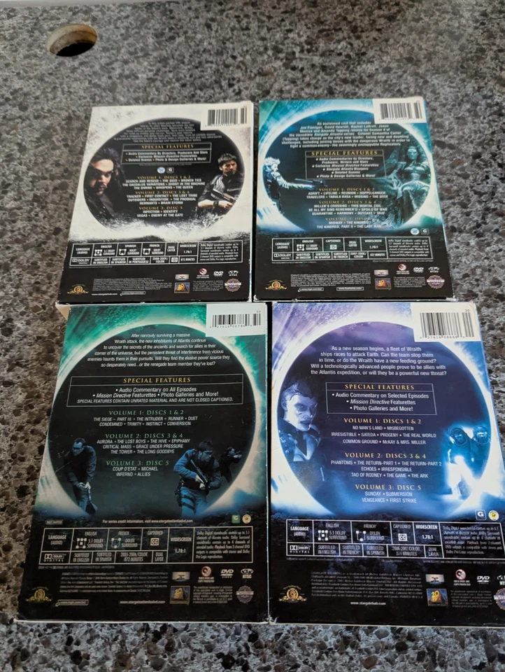 STARGATE SG-1 COMPLETE SERIES + 1 MOVIE + STARGATE ATLANTIS & UNIVERSE DVD SETS - Image 4 of 4