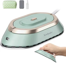 Newbealer Travel Iron with Global Voltage, 100-240V Mini Dry for Green 