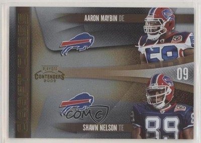 2009 Playoff Contenders Draft Class Gold Aaron Maybin Shawn Nelson Rookie RC fm0