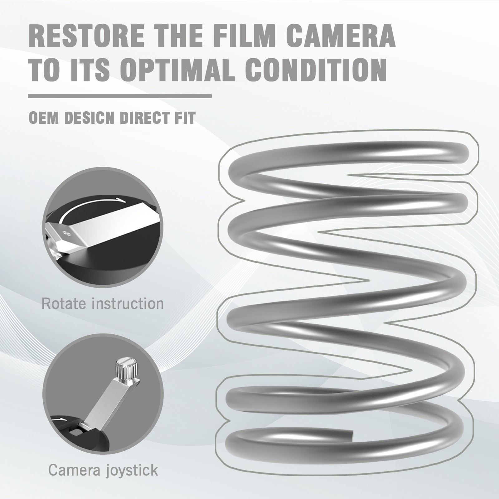 Nikon Film Rewind Return Knob Spring Repair Part for FM FE FM2 FE2 FA FM3A Camer