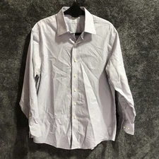 Brooks Brothers Shirt Mens 15.5 32/33 Purple Stripe Regent 1818 Non Iron Cotton