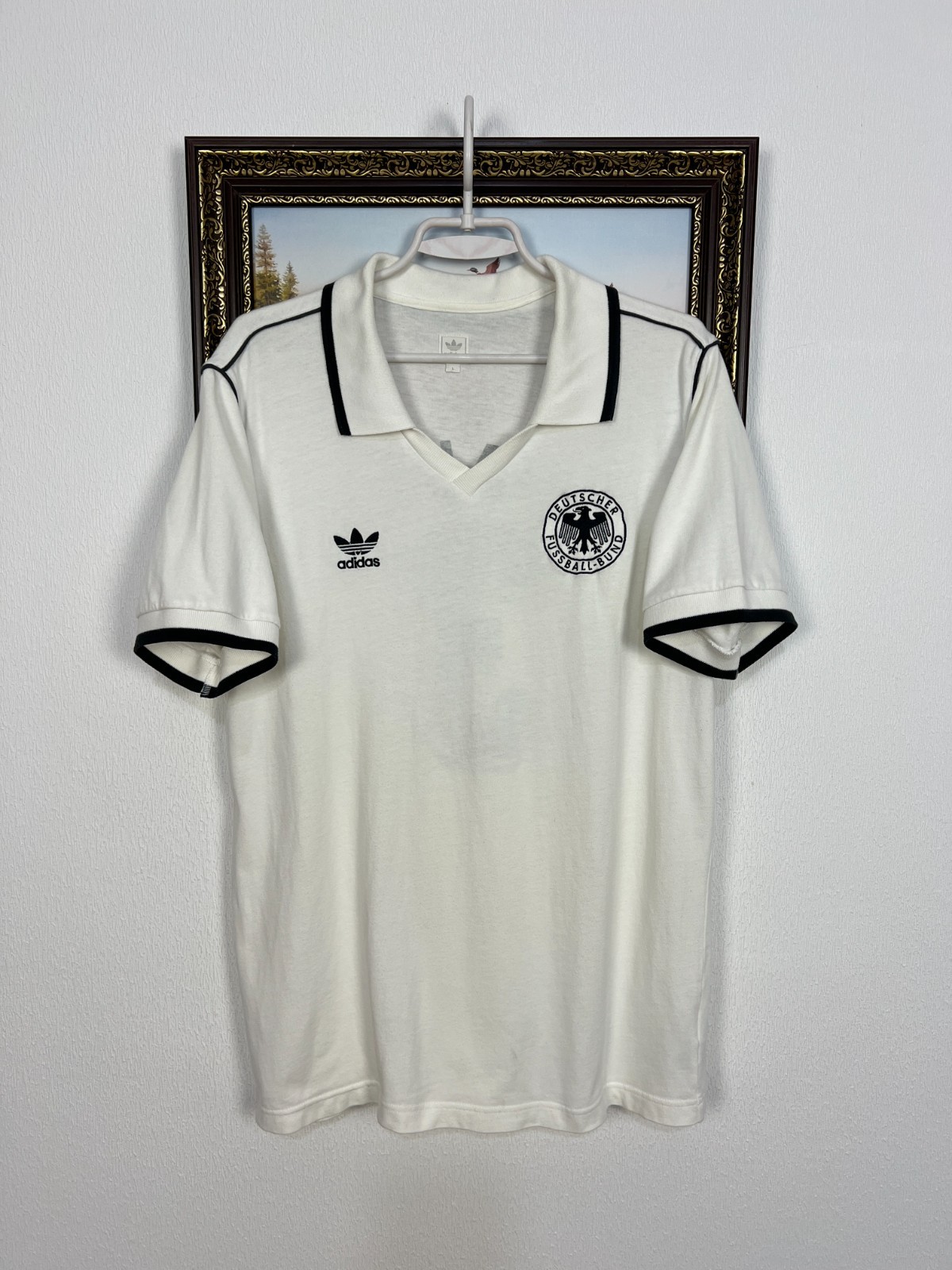Vintage Adidas Originals Germany Football Shirt World Cup #3 Paul Jersey Sz L