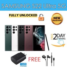 NEW Samsung Galaxy S22 Ultra 8GB 128GB Factory Unlocked Verizon GSM 5G SM-S908U