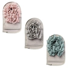 3Pcs Durable Bathing Gloves Shower Mitts Exfoliating Gloves Assorted Colors