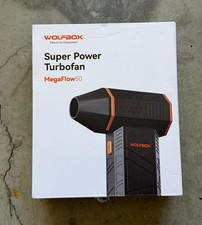 WOLFBOX MegaFlow50 Mini Handheld Turbo Fan Air Duster Rechargeable Black/Orange