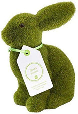 Kleine Kunstrasenhase Ostertischdekoration Herzst&uuml;ck | 15cm Kaninchenfigur | Zu