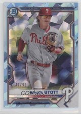 2021 Bowman Sapphire Chrome Prospects Aqua Refractor 40/99 Bryson Stott 0b5f
