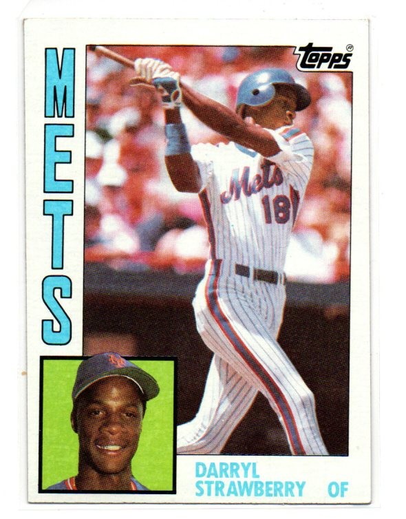 1984 TOPPS #182 DARRYL STRAWBERRY ROOKIE CARD RC NEW YORK METS