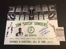 JSA Tom Satch Sanders Auto w/ HOF 2011 + 8x NBA Champ 16x20 Signed Photo 036
