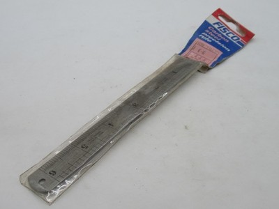 Atemberaubender Vintage Fisco Nr. 706 6 Zoll Präzisionsstahl Lineal beste Qualität Federstahl