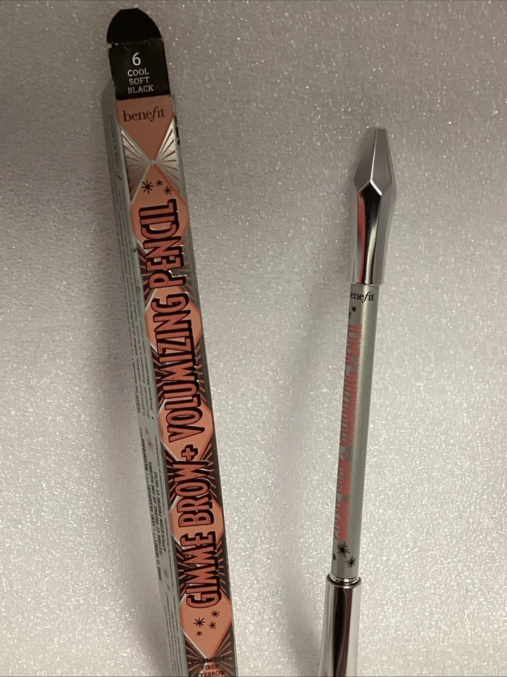 BENEFIT Gimme Brow+ Volumizing Long Lasting Fiber Eyebrow Pencil Cool Soft Black - Image 4 of 4