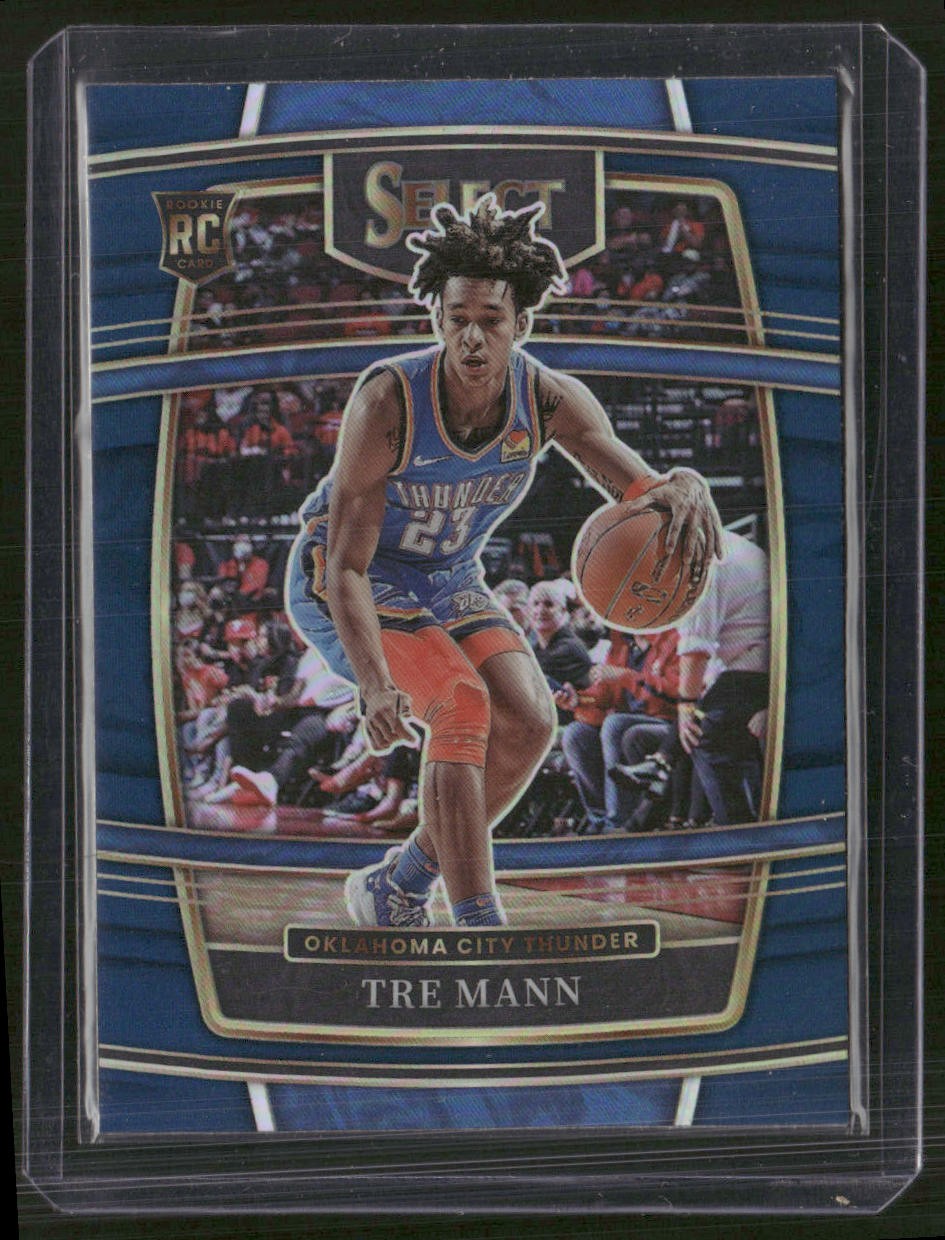 2021-22 Panini Select #36 Tre Mann Blue Prizms