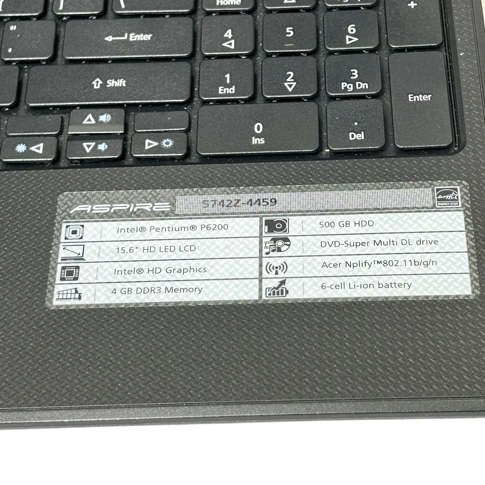 Ноутбук Acer Aspire 5742Z PEW71 нотбук Intel Pentium P6200 НЕПРОВЕРЕННЫЙ - Изображение 2 из 4