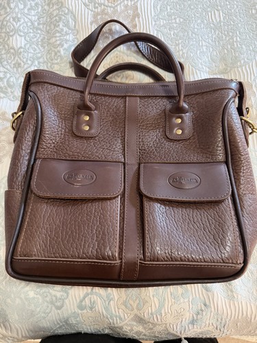 J.W. Hulme Co. Pebbled Leather Convertible Excursion Satchel Purse