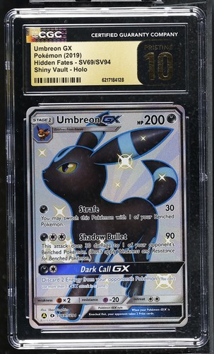 Pokemon Umbreon Gx Hidden Fates SV69/SV94 Shiny Vault Holo CGC 10 Pristine