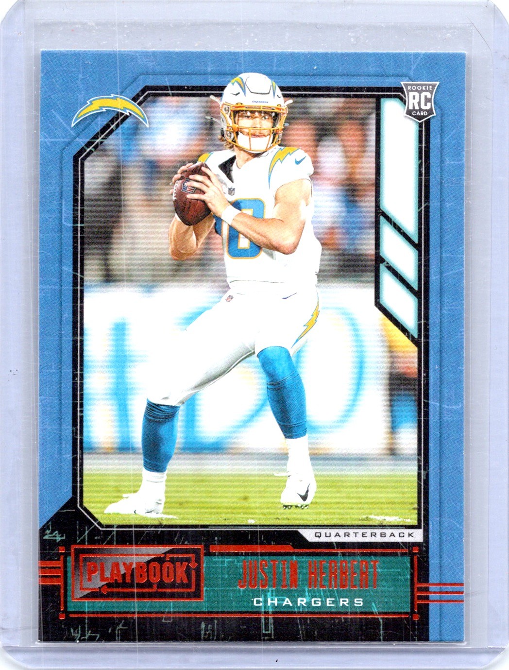 2020 Panini Playbook #103 Justin Herbert Orange