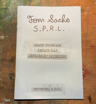TOM SACHS S.P.R.L. Space Program Retail Lab, Reference + Inventory, Katalog