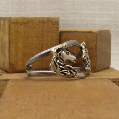Sterling Silver Horse Heads Cuff Bracelet + | eBay