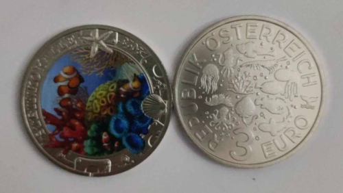 3 EURO GENE COINS Austria 2023 - Stony Coral - New - Picture 1 of 1