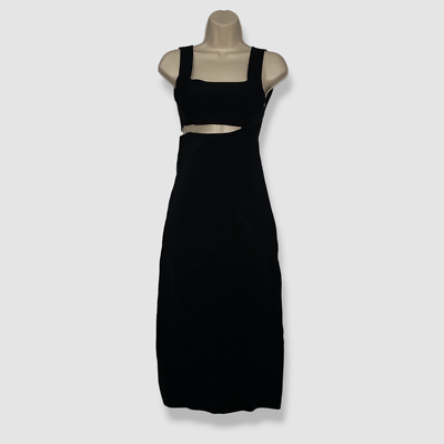 $790 Victoria Beckham Women's Black Cutout Sleeveless Sheath Dress Size 0 |  eBay
