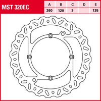 TRW Bremsscheibe Offroad Starr MST320EC SM125S