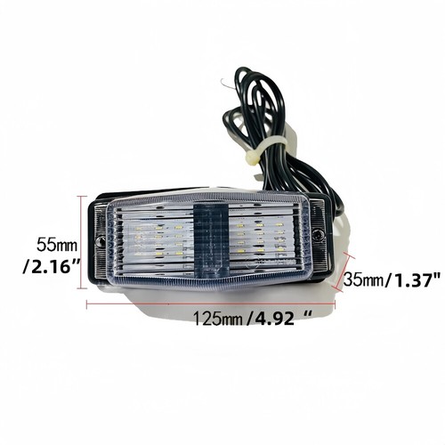 24LED Doppel Brenner Stil Weiß Vorne Marker Lampe Licht X2 Retro Für DAF Lkw 24V - Picture 3 of 6