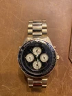 Vintage Seiko Flight Master TT34-6A09 Chronograph Mens Gold Tone Original