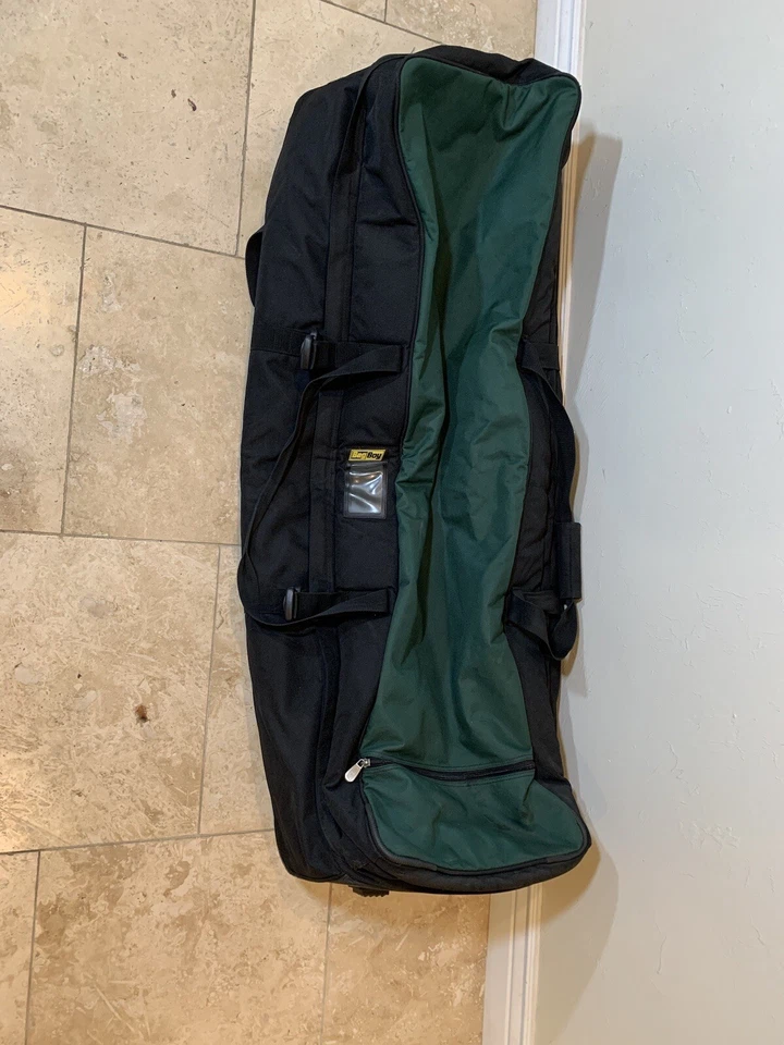 Сумка мальчика на колесиках путешествий чехол мягкий черный /greenTravel сумки для гольфа колеса - Изображение 2 из 4