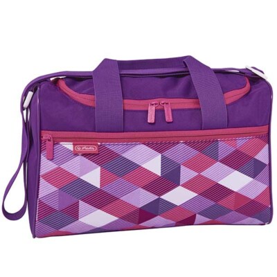 Herlitz Sporttasche Pink Cubes Sportbeutel Würfel Flexi Midi Motion Loop Quader