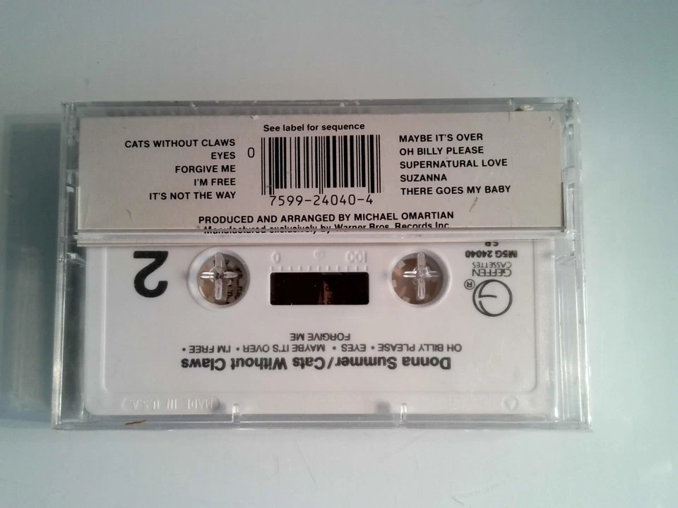 Donna Summer Cats Without Claws (Cassette) New Sealed - Image 2 of 2