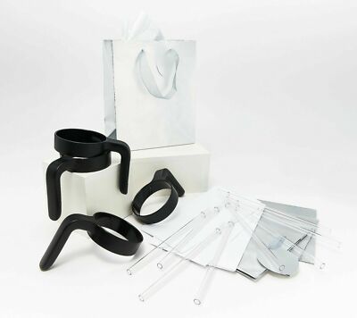 Primula Set of 4 20 OZ Tumbler Cup Handle & Straw Accessory  With Gift Bags.  U6