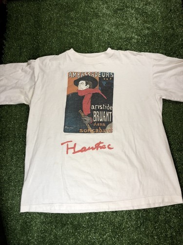 Vintage Henri de Toulouse-Lautrec French Art T Shirt European Mens size  MEDIUM | eBay
