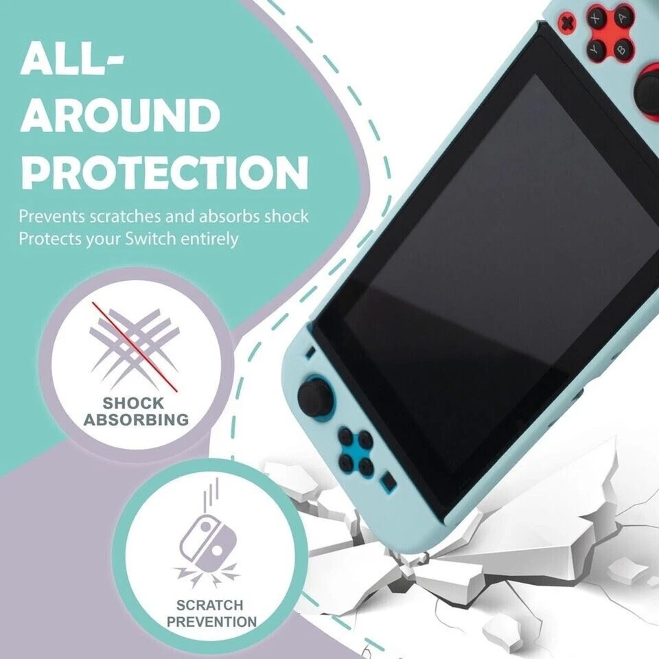 Joycon Protective Case Cover Anti-Scratch, Hyacinth Blue for Nintendo Switch - Image 4 of 4