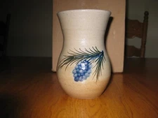 Rowe Pottery Works Cambridge 2004 Pinewood Vase Salt Glaze Stoneware