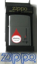 ZIPPO PREVIOUSLY COLLECTED Not Used  FUEL DROP DESIGN Lighter LIT FLAME  2003