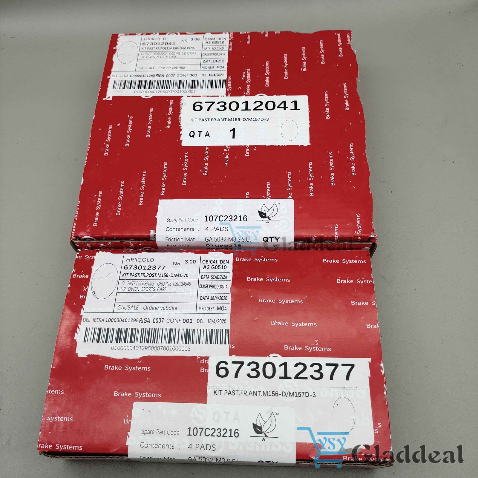 Front & Rear Brake Pads For Maserati Ghibli & Quattroporte