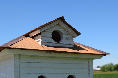 Martin birdhouse | Casetta per uccelli con materiali di recupero | Amish fatta a mano | Made in USA - Foto 4 di 4