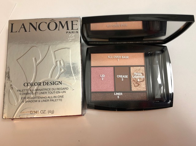 lancome color design 5 pan eyeshadow palette