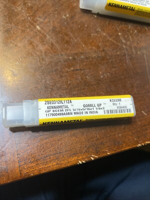Kennametal 6086406 2SE0312IL112A GP SCEM 2FL 5/16x5/16x1-1/8x3 End mill (D1)
