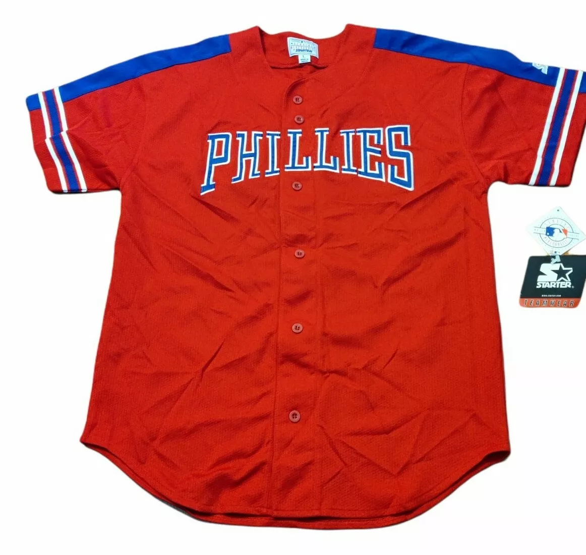 phillies jersey button up