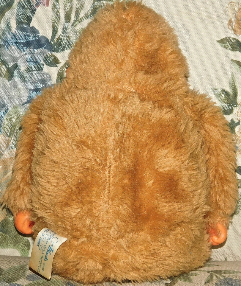MONO PELUCHE ATLANTA Gerber Lovey de colección. Raro Bronceado Chupar Pulgar Gorila 7” Juguete R Foto 3 de 3