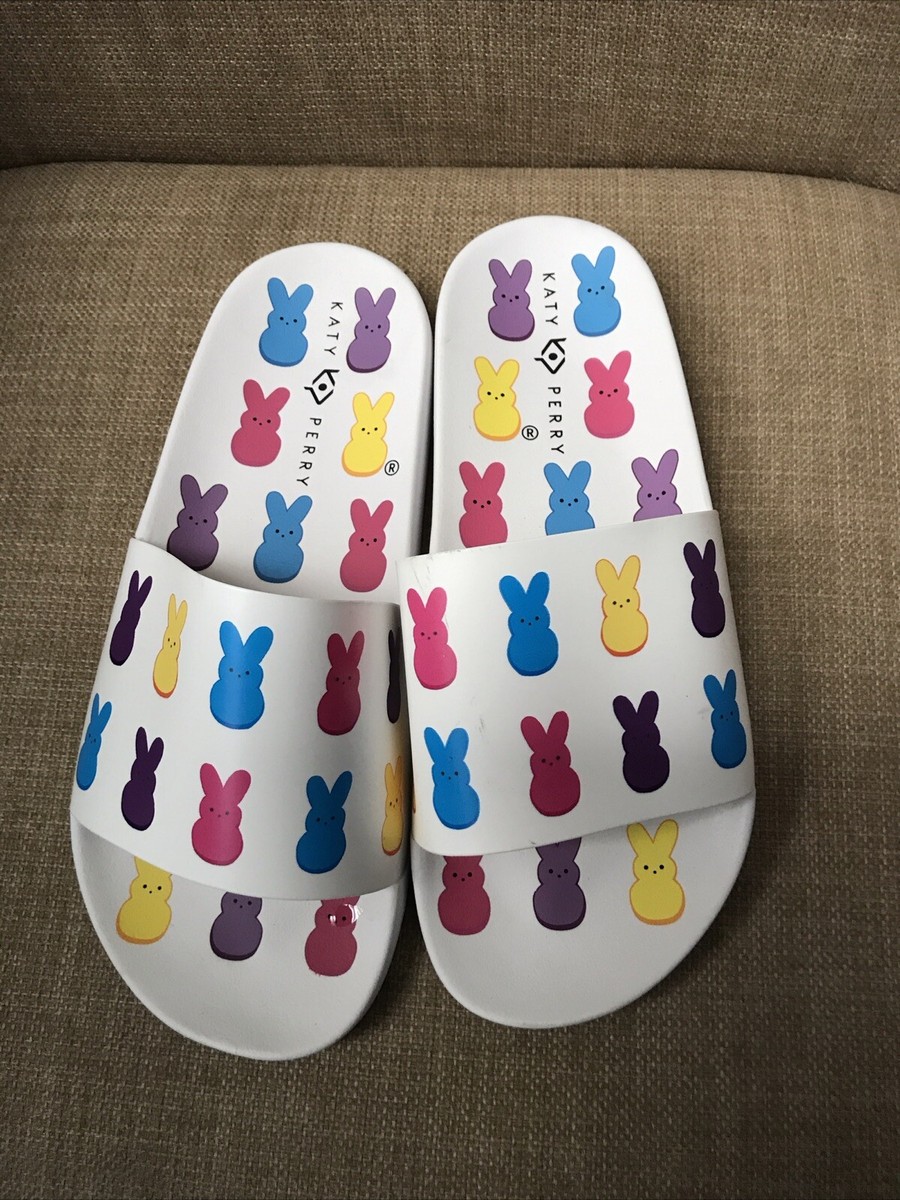 ⭐︎⭐︎⭐︎ Peeps X Katy Perry Bunny Slide Women's Slip on Sandals - Size 7 | eBay