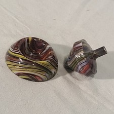 ANDY DAVIS, Glass Art Spinning Top Base, Megans Run , 338Q