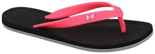 Under Armour Girl's Atlantic Dune Sandal - Black / Cerise / White - New