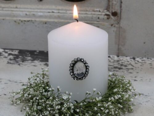Chic Antique Kerzenstecker mit Strass Stecke Kerzenspieß Simili  Shabby 30166-00 - Bild 1 von 3